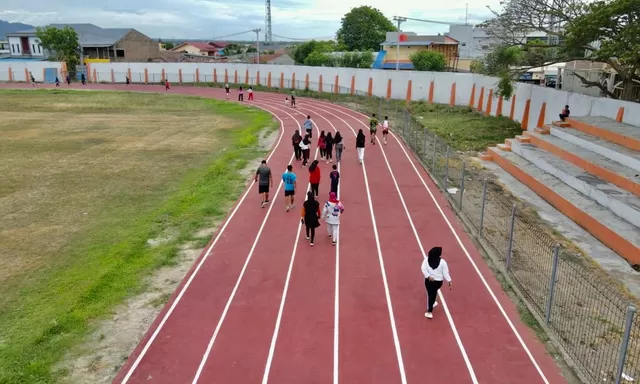 Ramai dikunjungi, Kini Stadion Mini Jadi Tempat Favorit Olahraga Lari Sore