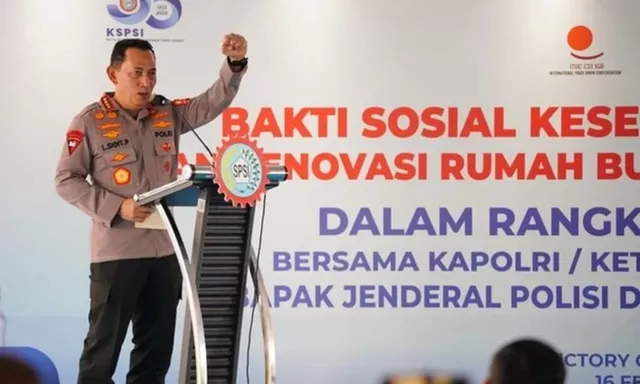 HUT KSPSI ke-53, Kapolri Buka Faskes untuk Polri untuk Buruh