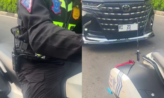 Viral warga tegur patwal mobil RI 21, berujung permintaan maaf dari petugas