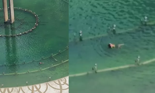 Terungkap Fakta di Balik Video Viral Seseorang Berenang di Bundaran HI