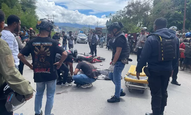 Dilindas Truk Bermuatan Pasir, Anggota Polres Mamberamo Tengah Tewas di Tempat