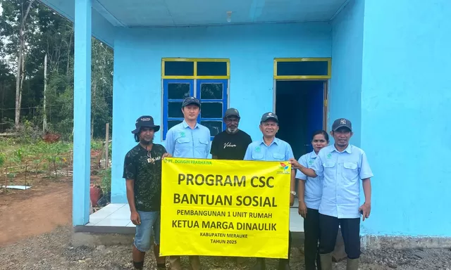 Simon K Dinaulik: Terima Kasih PT Dongin Prabhawa untuk Bantuan Rumah Gratis