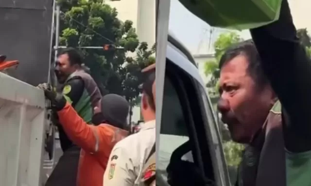 Viral Ojol Panjat Truk Dishub Saat Motornya Diangkut, Mengaku Belum Dapat Order Sejak Pagi