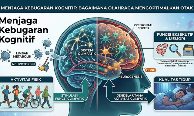 Olahraga Mengoptimalkan Sistem Glimfatik Otak, Menjaga Kebugaran Kognitif