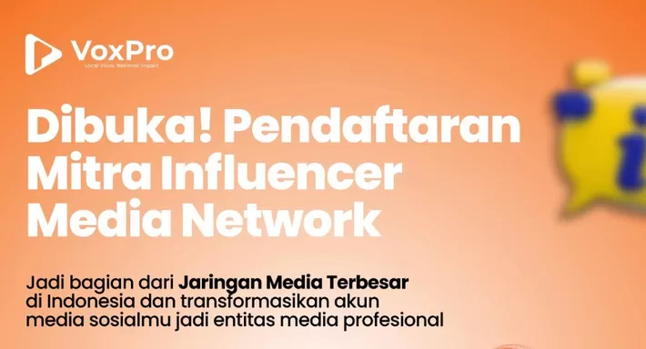Promedia Group Buka Pendaftaran Mitra Influencer Media Network, Creator Pemula hingga Profesional Wajib Intip!