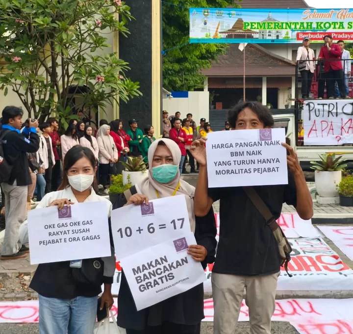 Demo BEM Solo Raya di Solo, Kritisi Program MBG hingga Kenaikan Harga BBM