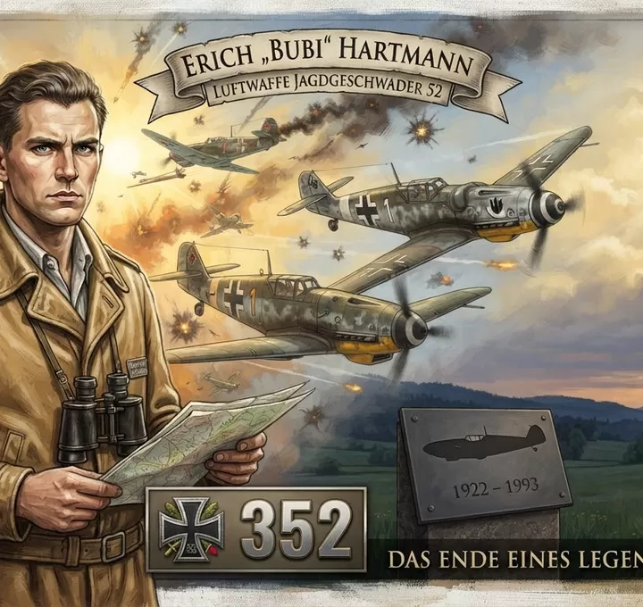Erich “Bubi” Hartmann, Jagoan Luftwaffe dengan 352 Kemenangan dan Akhir Hidup Sang Pilot Legendaris