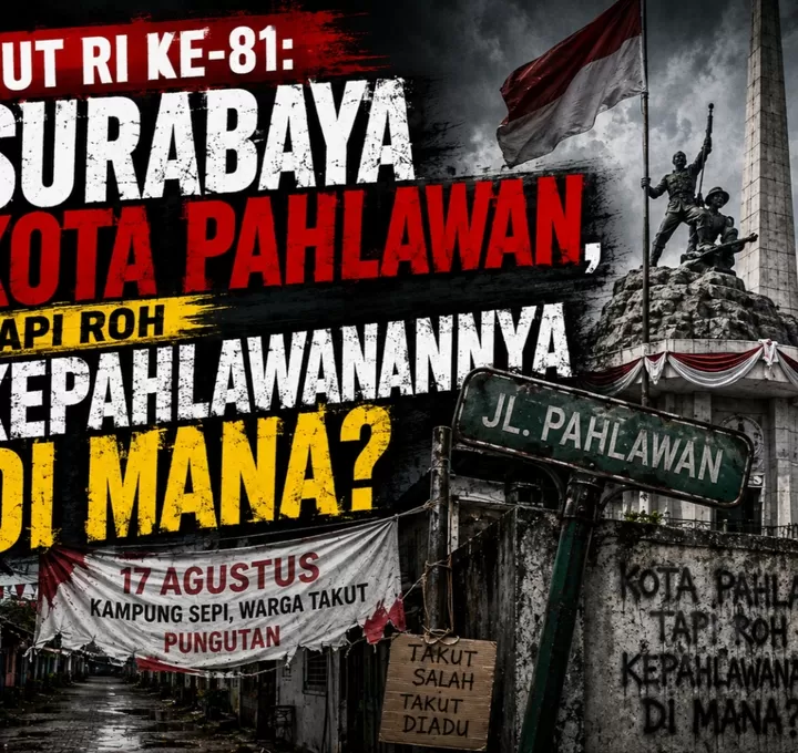 HUT RI ke-81: Surabaya Kota Pahlawan, Tapi Roh Kepahlawanannya di Mana?