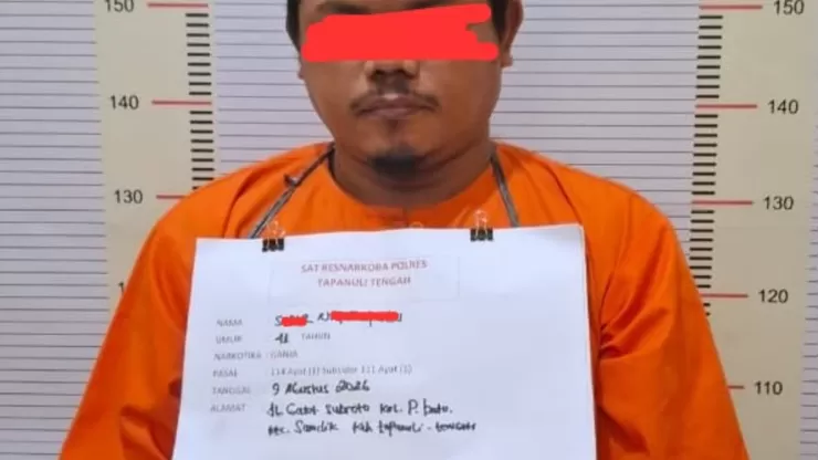 Polres Tapanuli Tengah Tangkap Pengedar Narkoba di Pandan, Barang Bukti Ganja Disita