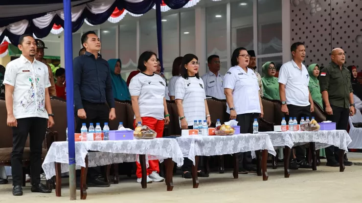 Ketua PKK Kota Pematangsiantar menghadiri dan meninjau Gebyar IVA Test Tahun 2026. 