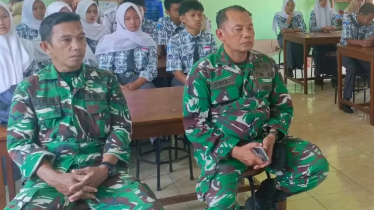 Semangat Kadet Muda Bangkit, Danramil 07/Bangsri Ikuti Launching KKRI di SMA Negeri 1 Bangsri