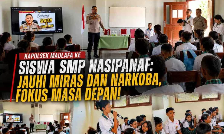 Cegah Kenakalan Remaja, Kapolsek Maulafa Edukasi Puluhan Siswa di Penfui