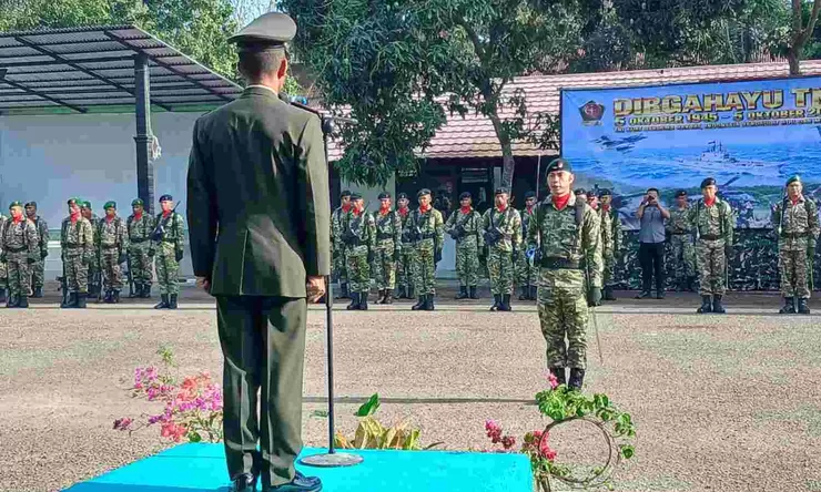 Peringati HUT Ke-81 TNI di Belu, Danramil Kota Serukan Semangat "PRIMA"