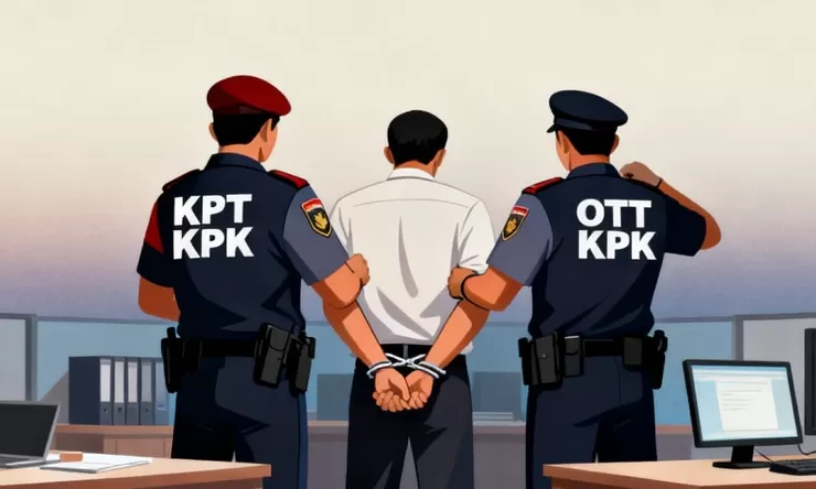 Bupati Kuantan Singingi Suhardiman Amby dan Sekretaris Daerah Zulkarnaen Diperiksa KPK Setelah Menyerahkan Diri
