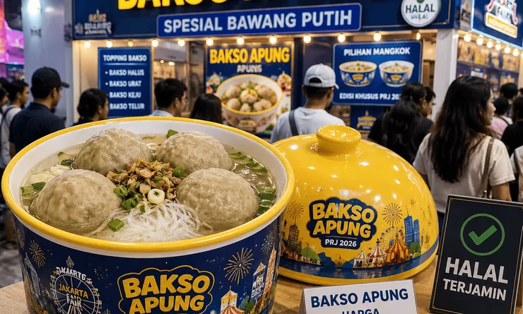 Bakso Apung PRJ 2026 Viral, Sajikan Mangkuk Edisi Khusus dan Rasa Gurih yang Bikin Pengunjung Rela Antre