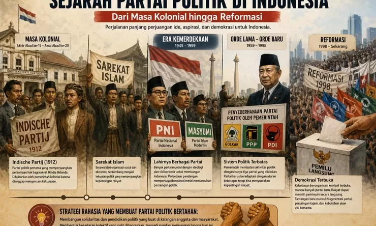 Sejarah Partai Politik di Indonesia: Dari Masa Kolonial hingga Reformasi, Ini Perjalanan Panjangnya