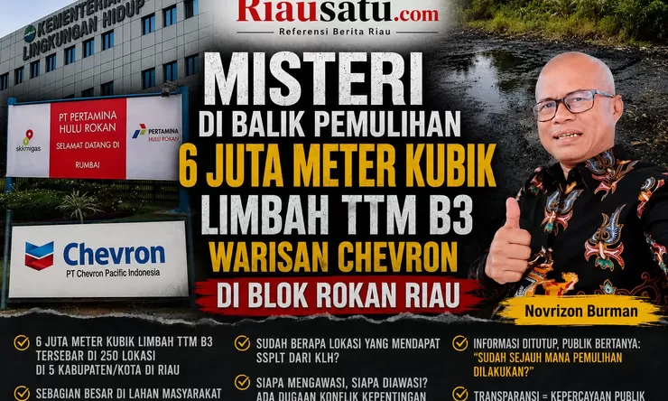 Misteri di Balik Pemulihan 6 Juta Meter Kubik Limbah TTM B3 Warisan Chevron di Blok Rokan Riau