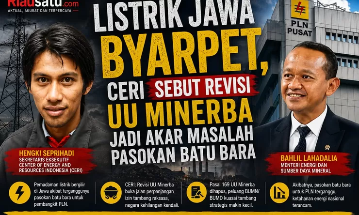 Listrik Jawa Byarpet, CERI Sebut Revisi UU Minerba Jadi Akar Masalah Pasokan Batu Bara