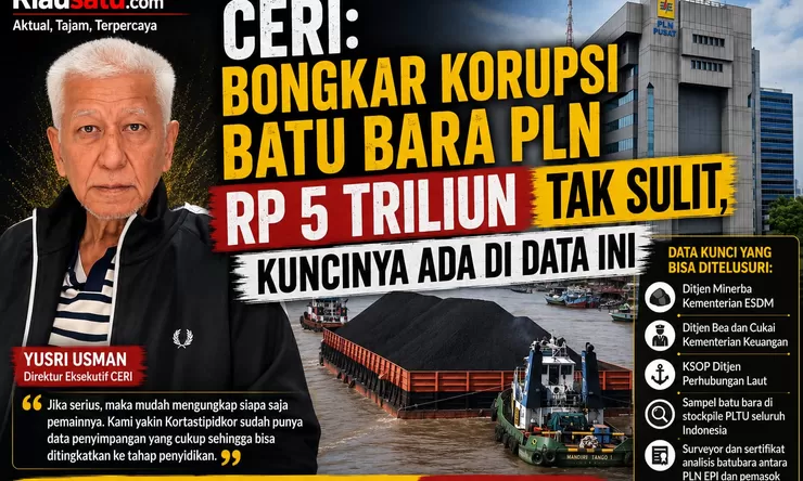 CERI: Bongkar Korupsi Batu Bara PLN Rp 5 Triliun Tak Sulit, Kuncinya Ada di Data Ini