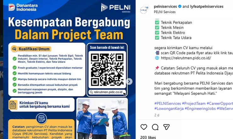 Terbuka Lowongan Kerja PELNI Services 2026