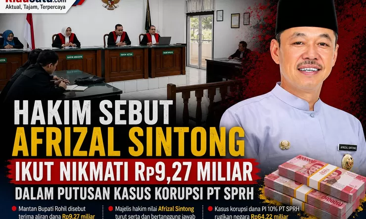 Hakim Sebut Afrizal Sintong Ikut Nikmati Rp9,27 Miliar dalam Putusan Kasus Korupsi PT SPRH