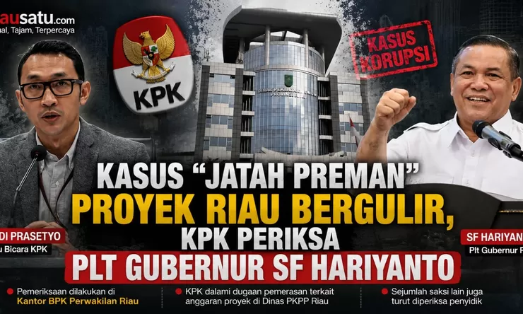 Kasus "Jatah Preman" Proyek Riau Bergulir, KPK Periksa Plt Gubernur SF Hariyanto
