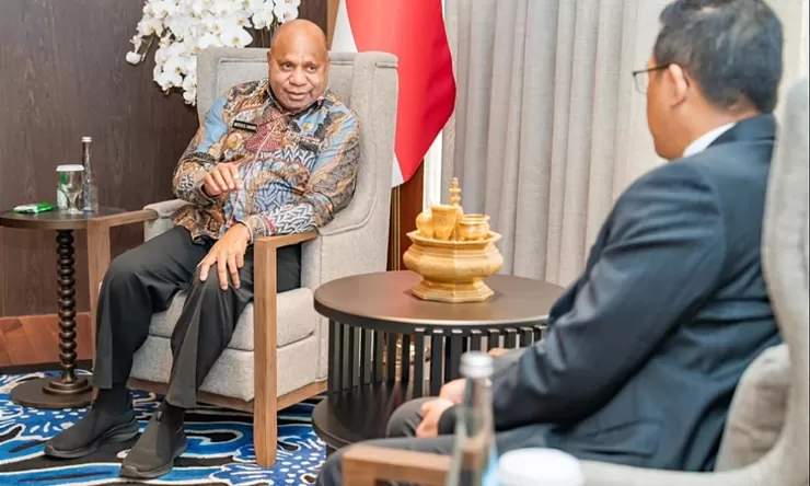 Gubernur Matius D Fakhiri Berdiskusi dengan Menlu Sugiono Menjadikan Papua Sebagai Gerbang Indonesia ke Pasifik