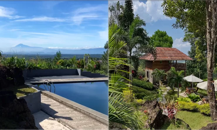 DH Garden Kuningan, Wisata Viral dengan Glamping, Kolam Air Pegunungan, dan View Gunung Ciremai
