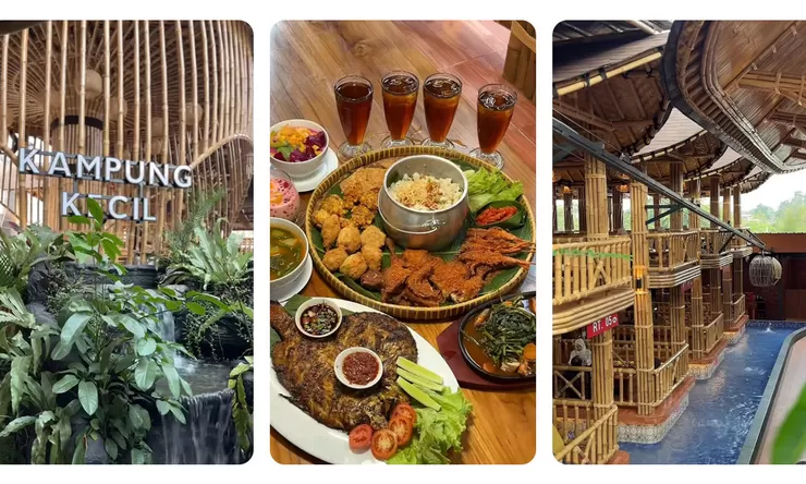 Kampung Kecil Jakarta, Restoran Bernuansa Bambu dengan Paket Liwet Rp352 Ribu, Ada Kolam dan Playground Anak