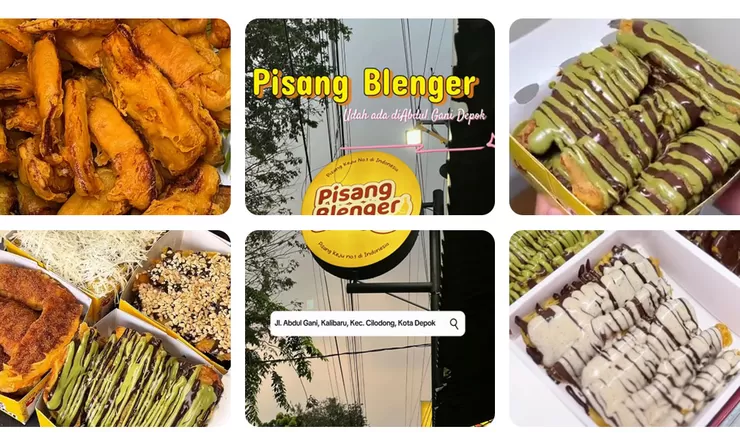 Pisang Blenger Citayam Depok, Pisang Goreng Topping 3 Lapis yang Ramai Diburu
