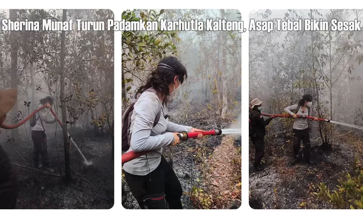 Sherina Munaf Turut Terjun Padamkan Karhutla Kalteng, Cerita Asap Tebal sampai Masuk Pesawat