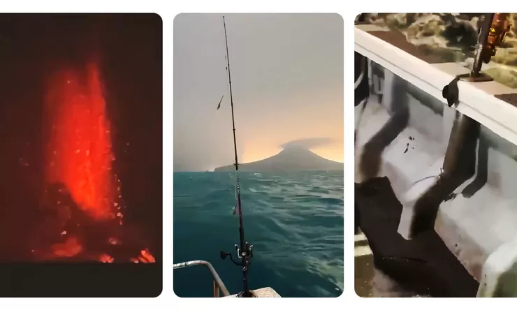 Kapal Pemancing Penuh Pasir Hitam Usai Dekat Gunung Anak Krakatau, Erupsi Terekam Saat Malam
