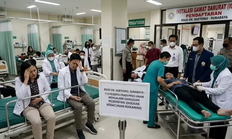 172 Peserta PPDS FK Unair Diduga Keracunan Makanan, Sampel Diperiksa dan Pradik Diliburkan
