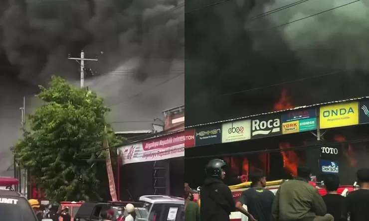 Kebakaran Trans Home Sleman Tewaskan Dua Karyawan, Bangunan 3 Lantai dan Basement Ludes Terbakar