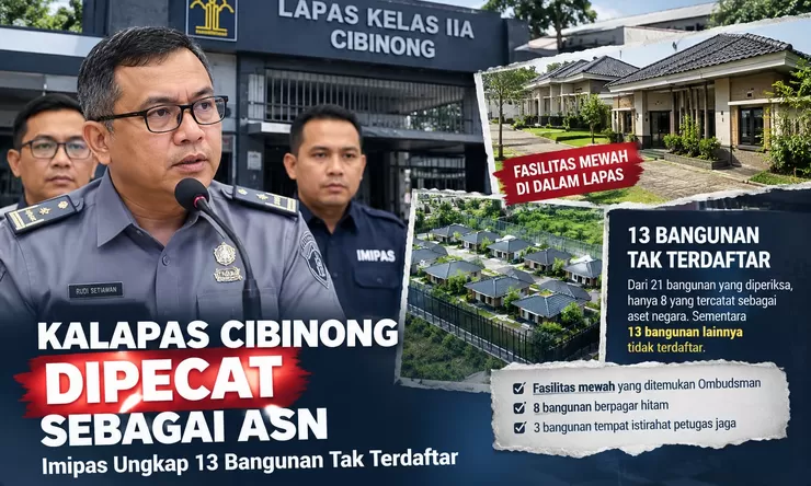 Kalapas Cibinong Dipecat, 13 Bangunan Tak Terdaftar