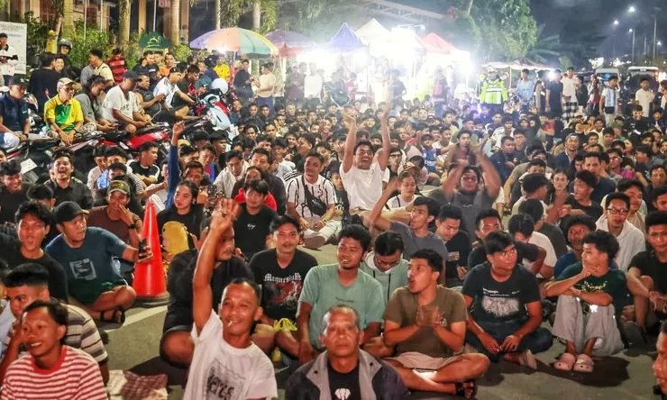 Semarak Nobar Bola Gembira di Tanjungpinang, Gubernur Kepri Ajak Warga Pererat Silaturahmi Lewat Sepak Bola