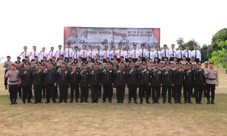 Dari Kepulauan Anambas untuk Indonesia, Polres Anambas Gelar Upacara HUT ke-81 Republik Indonesia