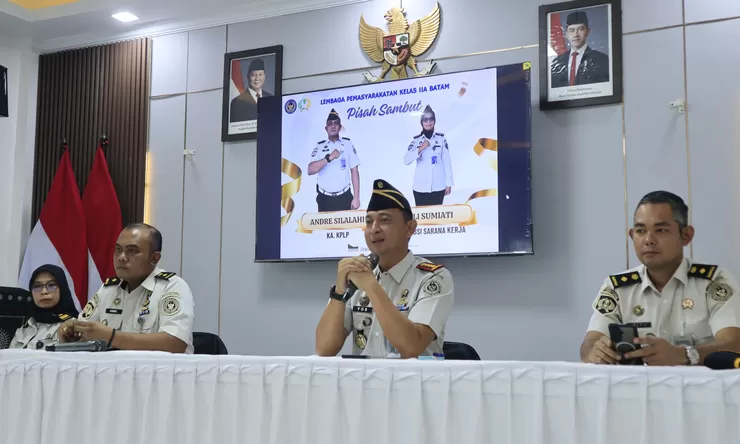 Lapas Kelas IIA Batam Gelar Ramah Tamah Pelepasan Tugas Andre Silalahi dan Eli Sumiati