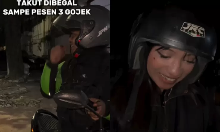 Viral! Takut Begal, Wanita di Bandung Ini Pesan 3 Driver Ojol Buat Kawal Pulang