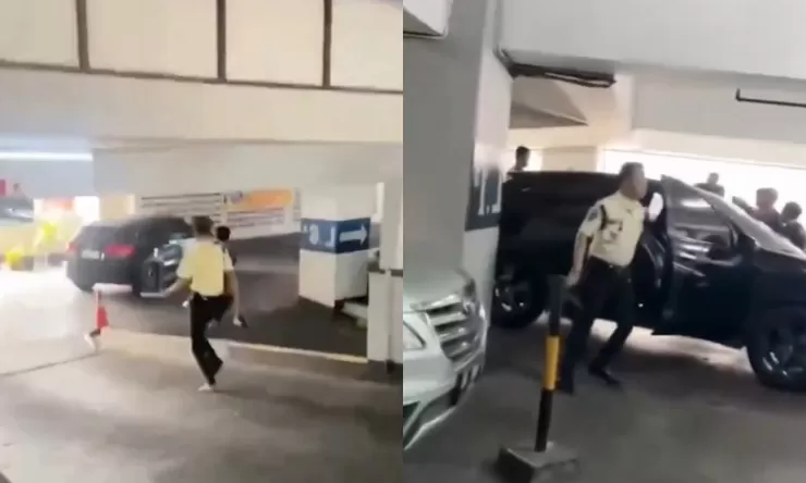 Akhir Zaman, Sepasang Remaja Hendak Kabur Gegara Terciduk Lakukan Aksi Tak Senonoh Dalam Mobil di Area Parkir Mall Bandung 