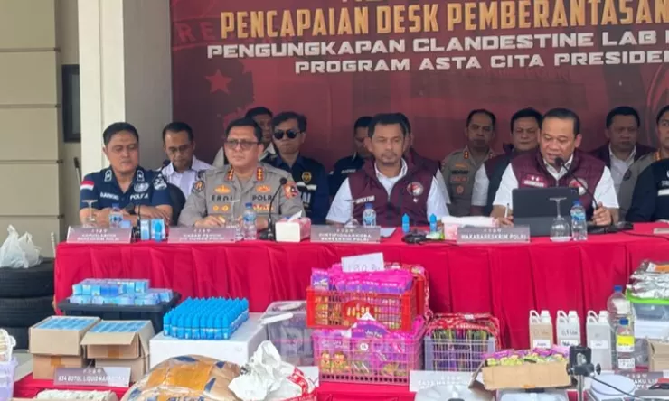 Perumahan Mewah Bandung Dijadikan Pabrik Narkoba Skala Internasional, Polisi Berhasil Sita Barang Bukti