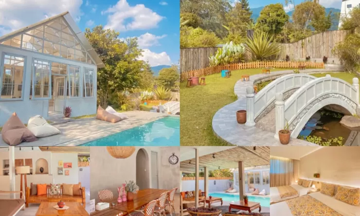 Staycation Tak Terlupakan di Villa Rone dengan Nuansa Eropa dan Halaman Super Luas yang Muat Hingga Kapasitas 25 Orang!