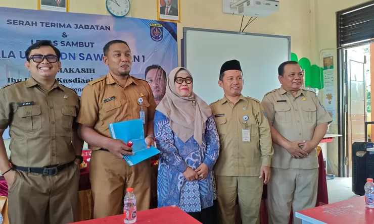 Purjiyo Resmi Jabat Plt SDN Sawangan 1