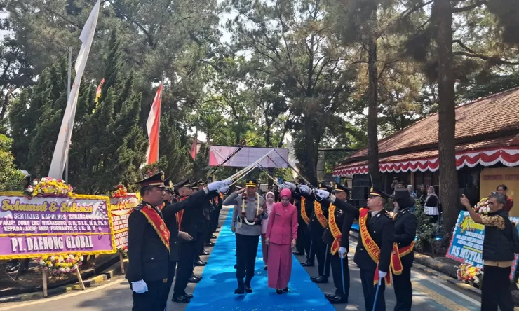 Tradisi pedang pora sambut AKBP Andi Purwanto sebagai Kapolres Subang, awali estafet kepemimpinan