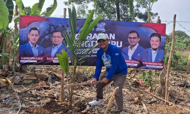 Gerakan Langit Biru Demokrat tanam pohon di Situ Sukamelang, soroti kelestarian lingkungan