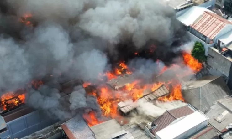 114 Unit rumah terbakar di Batu Ceper Jakarta Pusat, Damkar: Penyebab kebakaran masih dalam penyelidikan polisi
