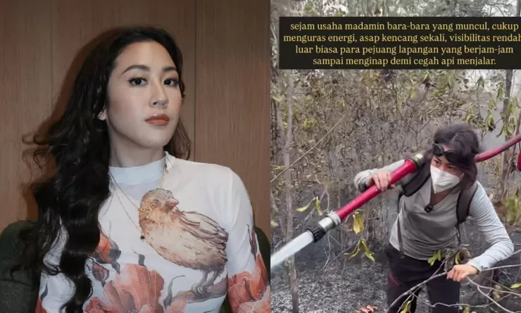 Sherina Munaf bagikan kondisi Kalimantan yang diselimuti kabut asap karhutla: Bukan awan, baunya sampai masuk pesawat