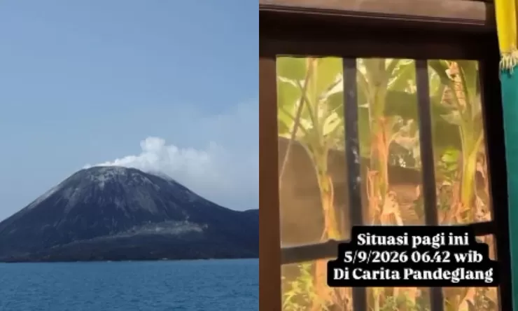 Gunung Anak Krakatau dilaporkan alami erupsi, warga cemaskan adanya dentuman berulang