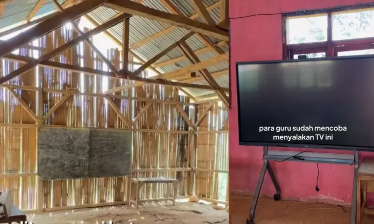Bantuan TV layar sentuh untuk SD di NTT tuai sorotan, warganet: Listrik belum masuk desa, mending benerin sekolah
