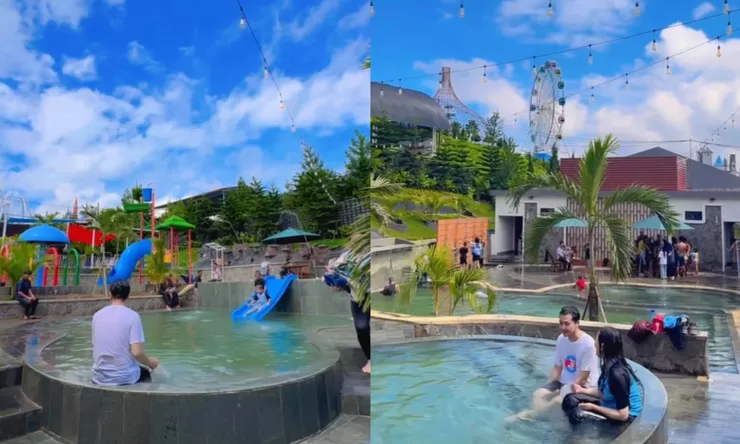 Kolam rendam D’Castello makin ramai, anak-anak jadi pengunjung yang paling antusias